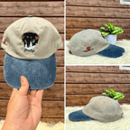 Personalized Pet Dyed Hat - Embroidered Photo Text - Unique Dog Cat Lover Gift Idea
