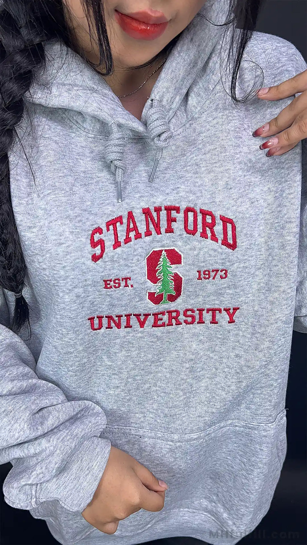 Custom Collegiate Heritage Embroidered Hoodie, Vintage School Crest with Personalized University Name & Establishment Year