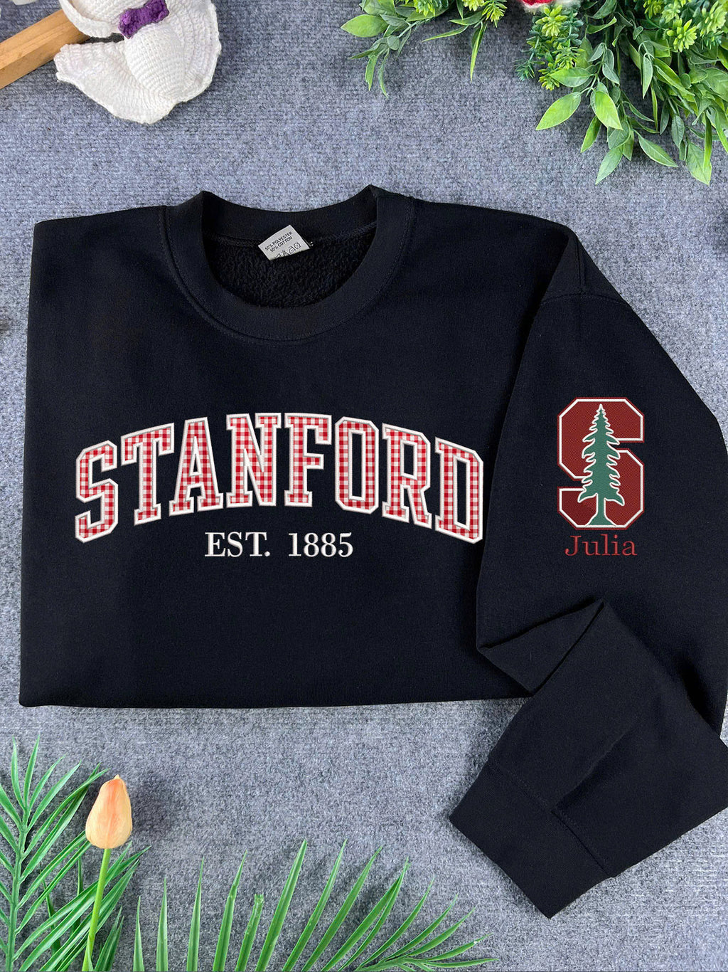 Personalized Varsity Name Embroidered Sweatshirt