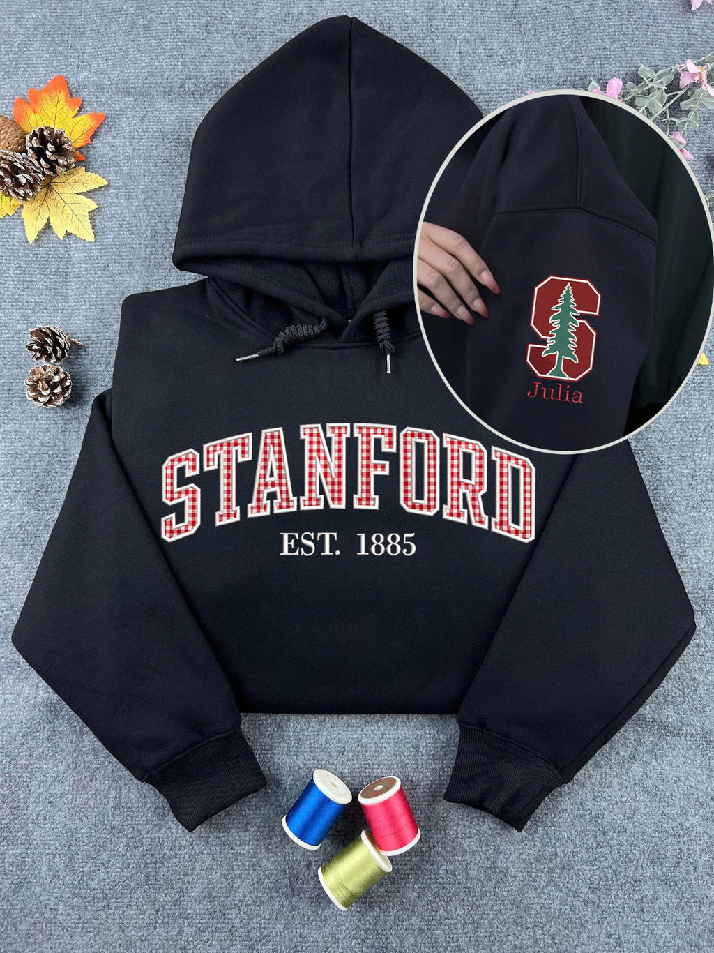 Personalized Varsity Name Embroidered Sweatshirt