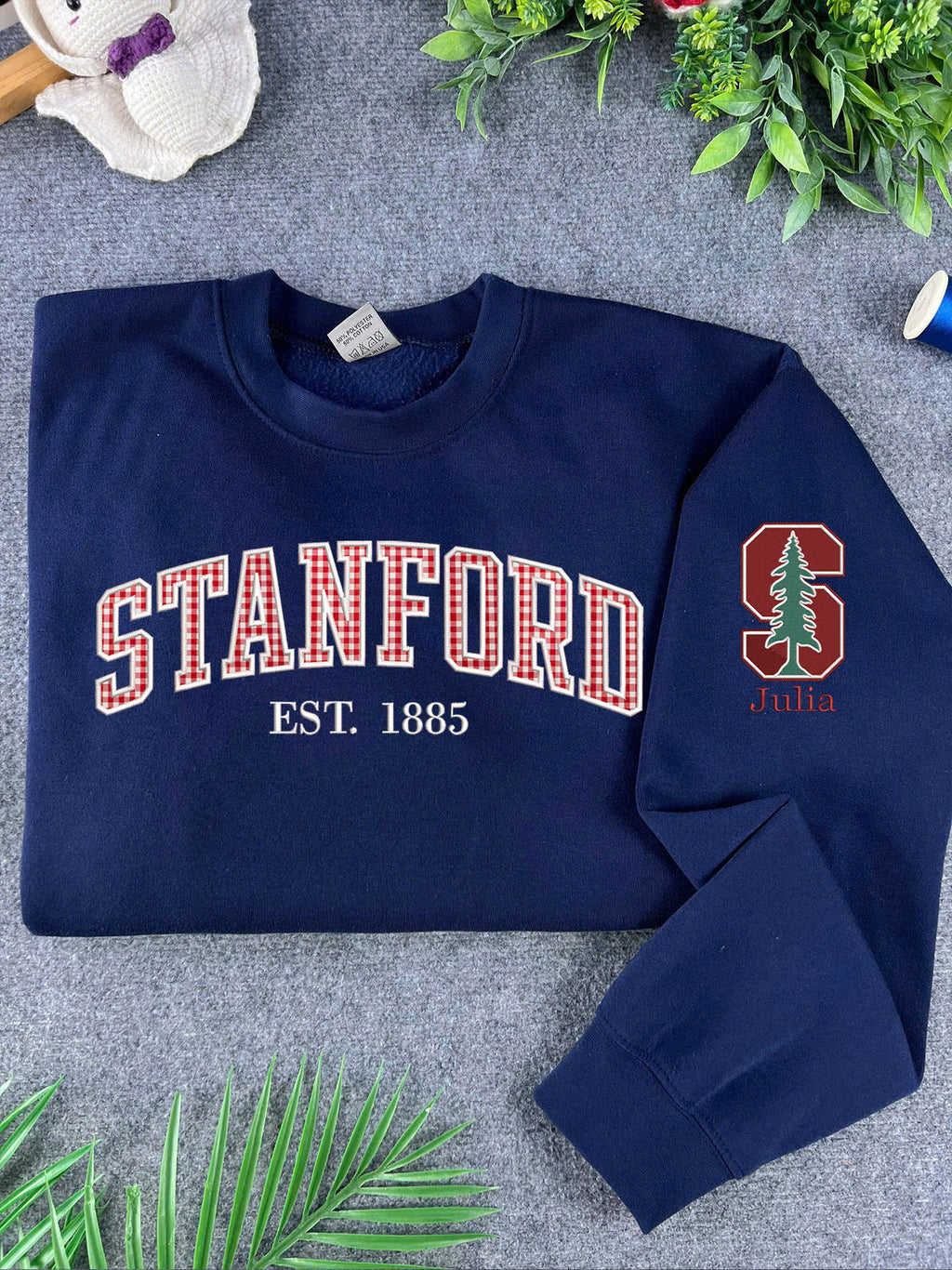 Personalized Varsity Name Embroidered Sweatshirt