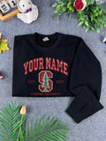 Personalized Collegiate Crest Sweatshirt, Custom Name