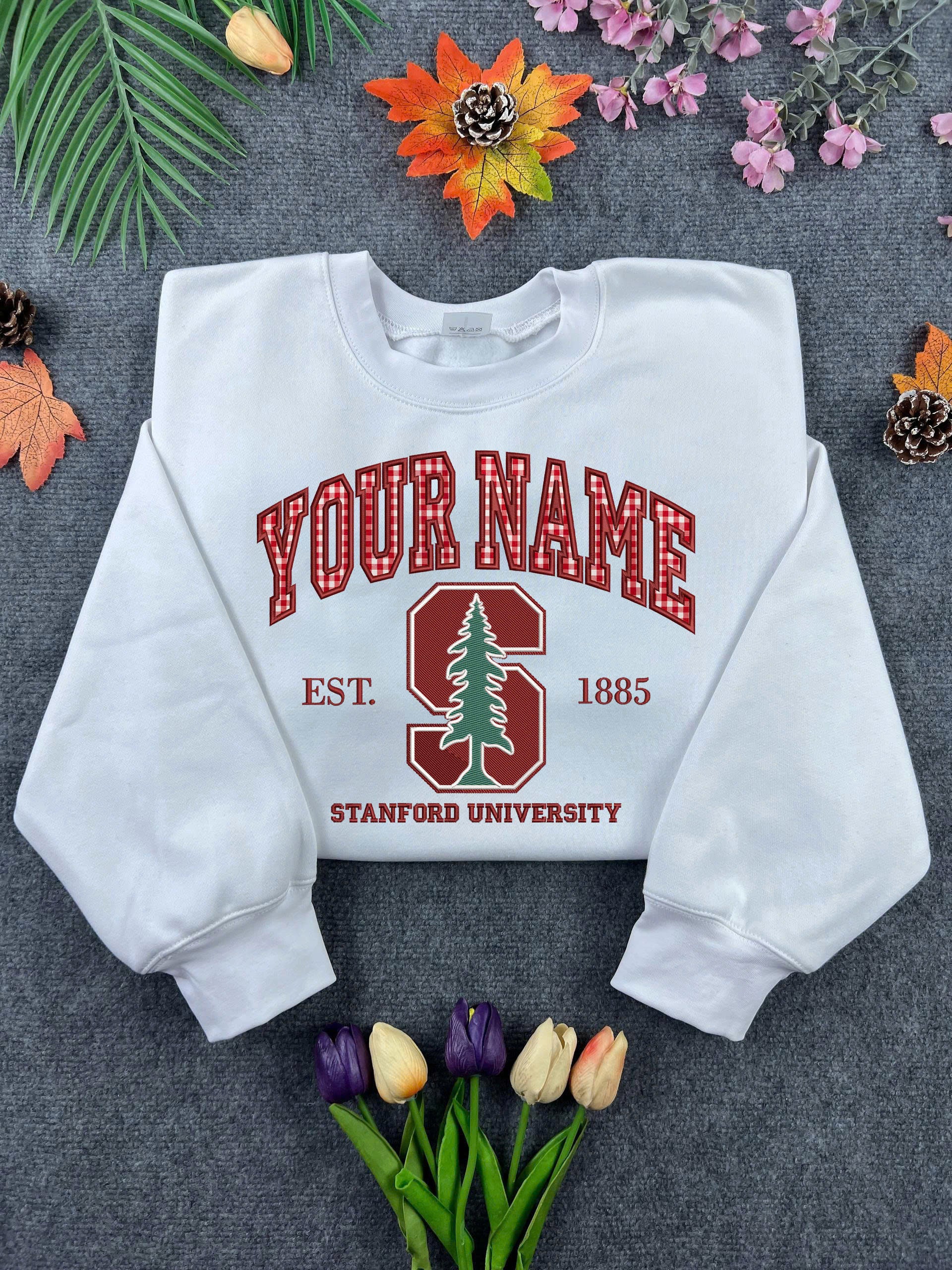 Personalized Collegiate Crest Sweatshirt, Custom Name