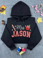 Personalized Teacher Name Embroidered Hoodie