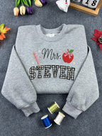 Personalized Teacher Name Embroidered Hoodie