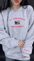 Custom Collegiate Heritage Embroidered Hoodie, Vintage School Crest with Personalized University Name & Establishment Year