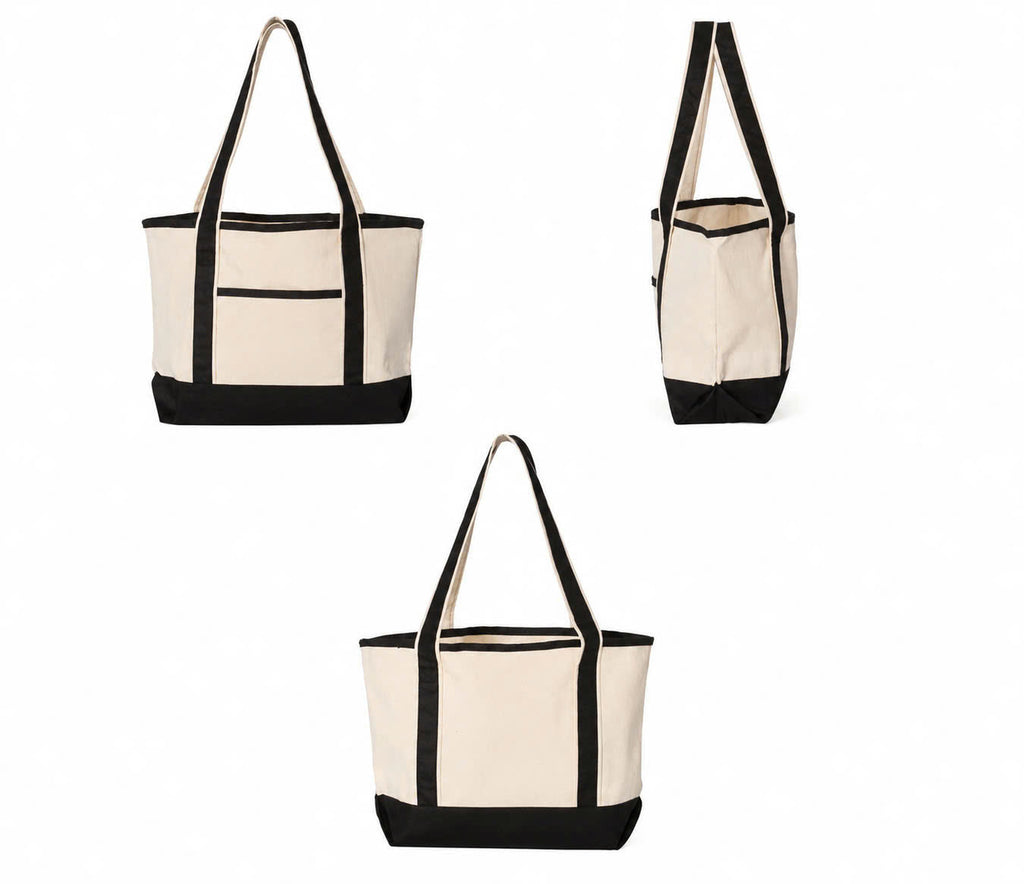 Custom College Embroidered Tote Bag – Personalized University Canvas Tote Gift