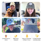 Personalized Pet Cap with Embroidered Photo - Unique Pet Lover Gift Idea