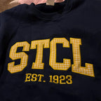 Custom Varsity Name Embroidered Crewneck Sweatshirt