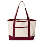 Custom College Embroidered Tote Bag – Personalized University Canvas Tote Gift