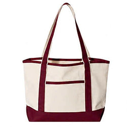 Custom College Embroidered Tote Bag – Personalized University Canvas Tote Gift
