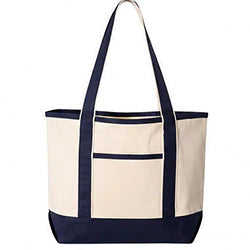 Custom College Embroidered Tote Bag – Personalized University Canvas Tote Gift