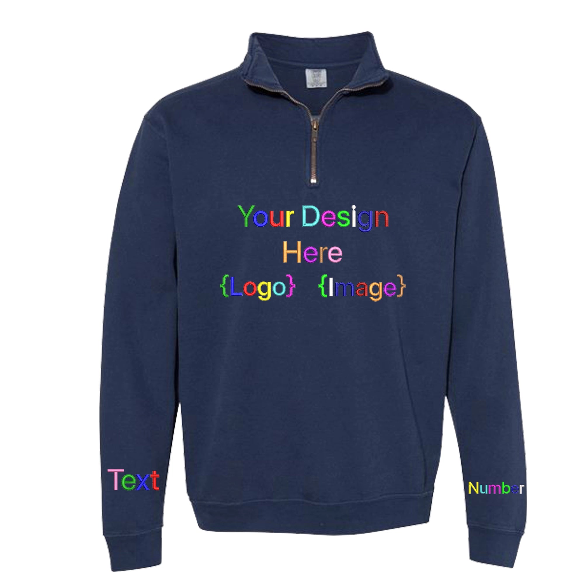 Comfort Colors - Unisex Garment-Dyed Quarter-Zip Sweatshirt - 1580
