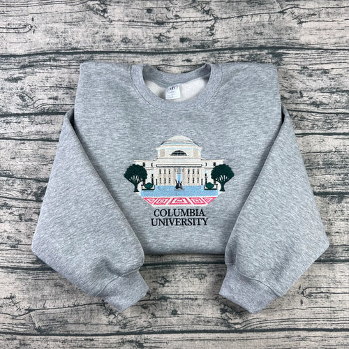 Columbia University NYC embroidered crewneck sweatshirt