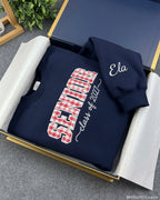 Personalized embroidered graduation gift sweatshirt