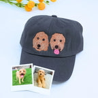 Personalized Pet Hat with Custom Embroidered Photo - Unique Pet Lover Gift Idea