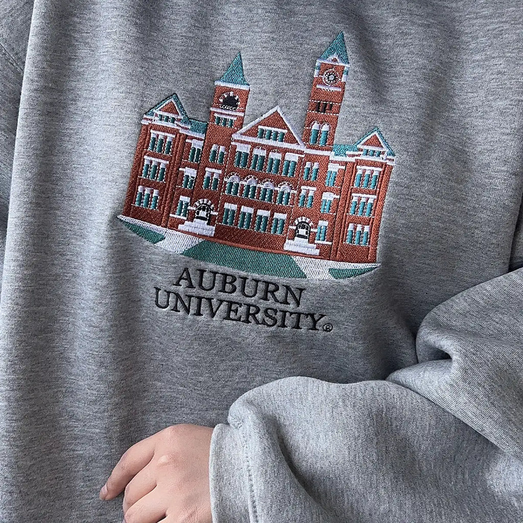 Auburn Tigers inspired embroidered sweatshirt