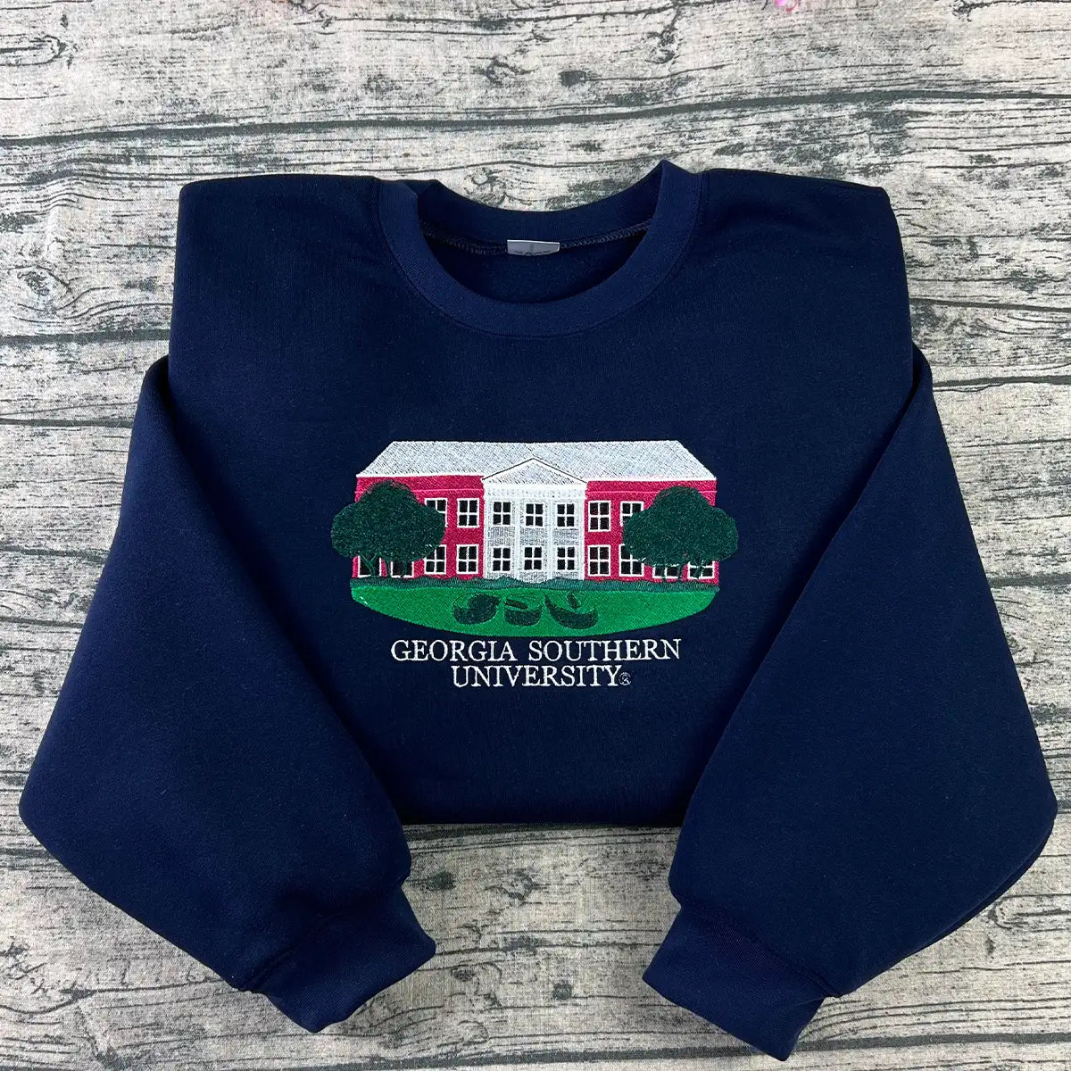 Georgia Southern University GS Eagles embroidered crewneck sweatshirt