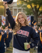 Personalized graduation crewneck sweatshirt for seniors