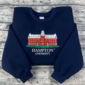 Hampton University HU embroidered crewneck sweatshirt