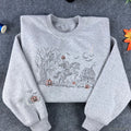 Headless Horseman embroidered sweatshirt with Sleepy Hollow scene