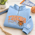 Custom Mascot Quarter-Zip, School Spirit Embroidery