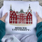 MU college crewneck with clean embroidery