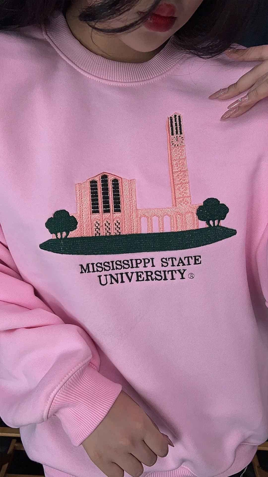 Mississippi State University sweatshirt unisex fit