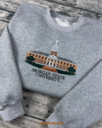 Morgan University hoodie with college logo embroidery
