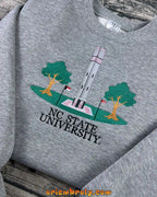 NC State University embroidered crewneck sweatshirt