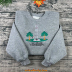 NC State college crewneck with clean embroidery