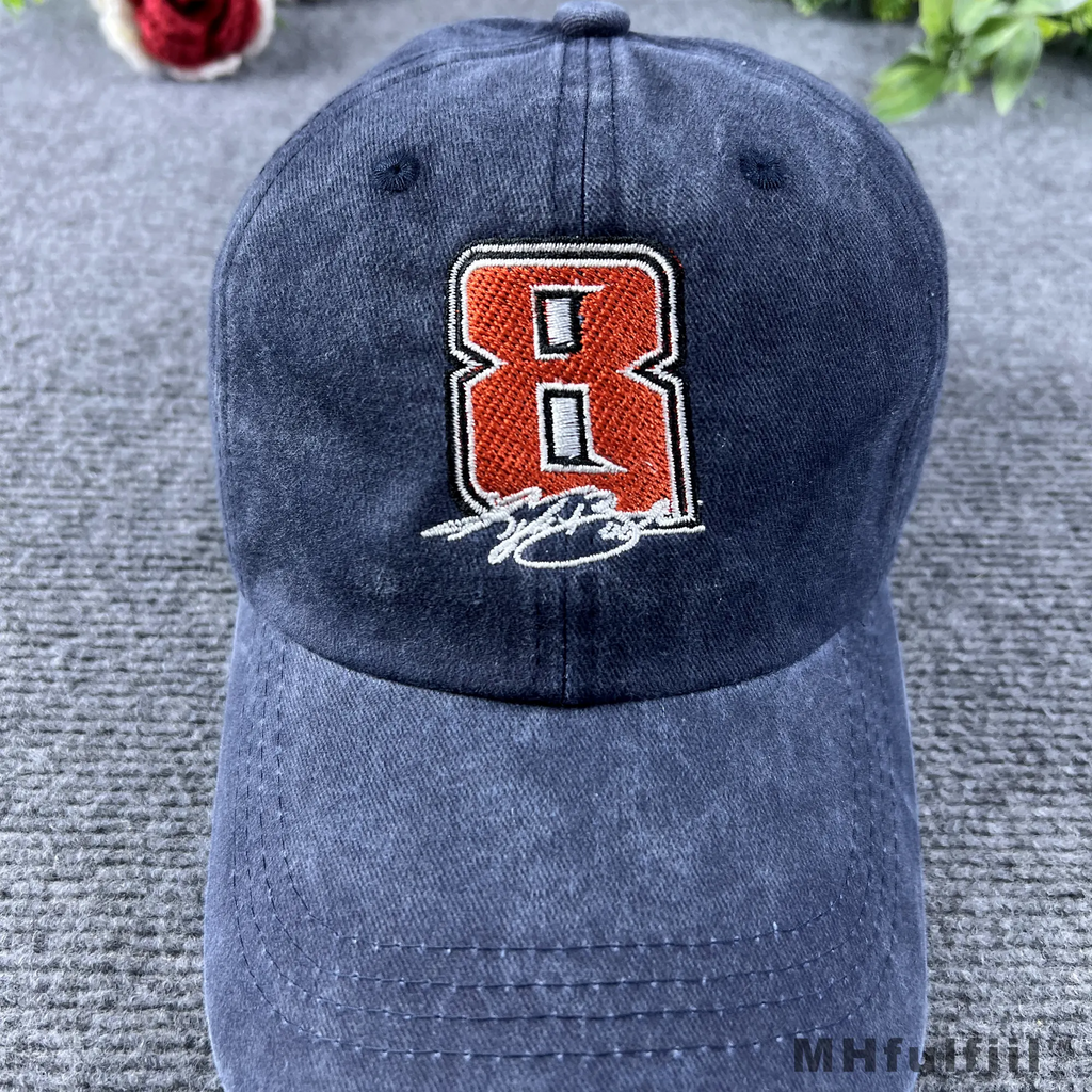 Close-up detail of premium high-density 3D embroidery threads on a custom cap.