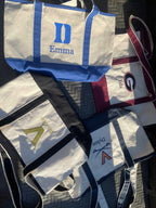 Custom College Embroidered Tote Bag – Personalized University Canvas Tote Gift